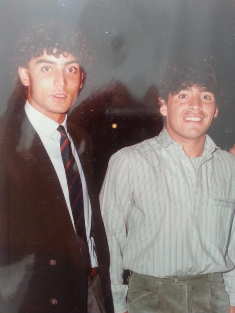 Maradona e De Simone negli '80