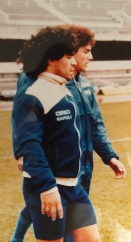 Marco De Simone e Diego Armando Maradona